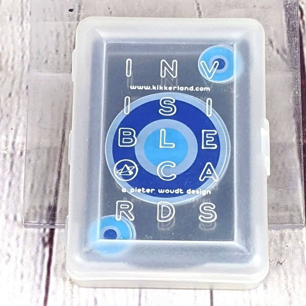 Kikkerland Playing Cards Invisible 